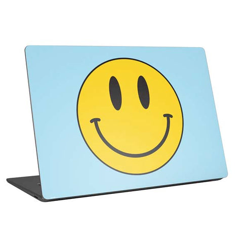 Blue Happy Face Universal Laptop 16.6in (13.4 x 9.7in) Skin